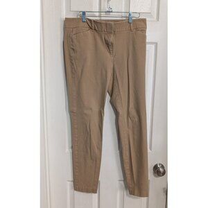 Khaki stretch pixie ankle pants - long tall